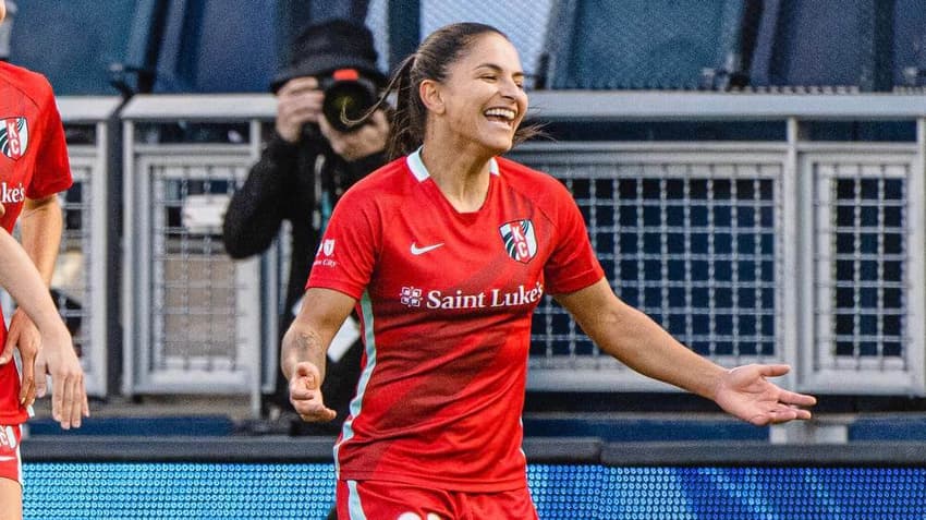 Debinha, atacante do Kansas, time da NWSL. (Foto: Kansas/Divulgação)