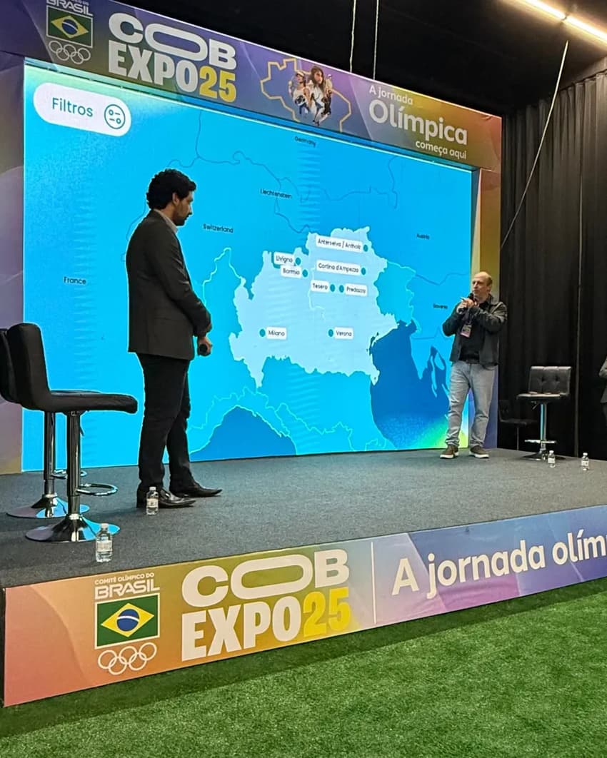 Painel sobre esportes de inverno na COB Expo
