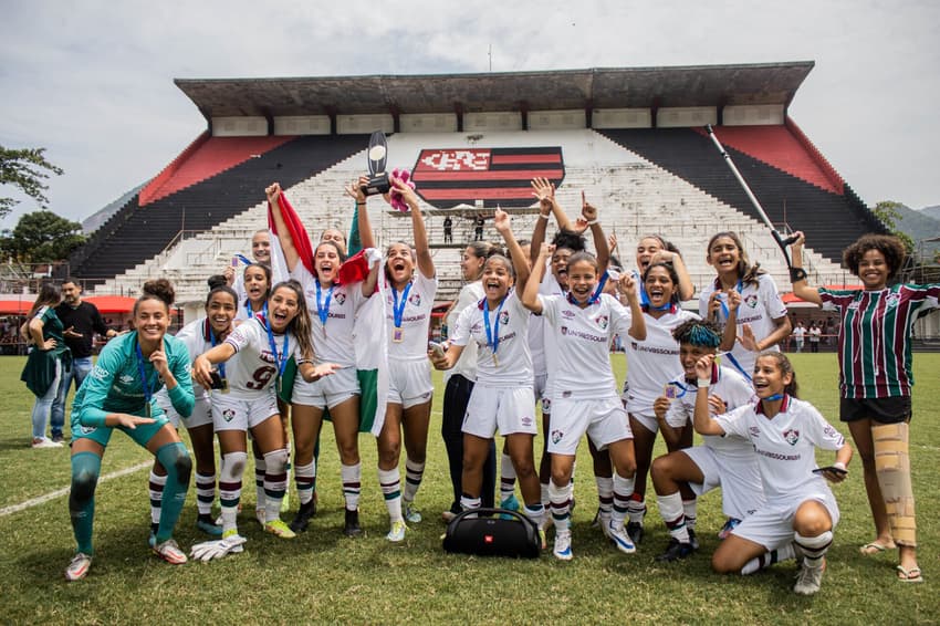 Fluminense foi campeão do último Carioca Feminino Sub-17, em 2022 (foto: Marina Garcia/FFC)