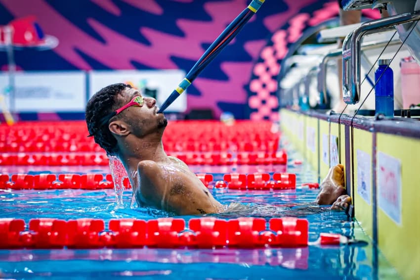 Gabrielzinho, durante treinamento antes do Mundial de Singapura