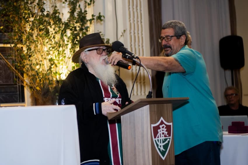 Hermeto Pascoal, durante homenagem de Tricolor Ilustre