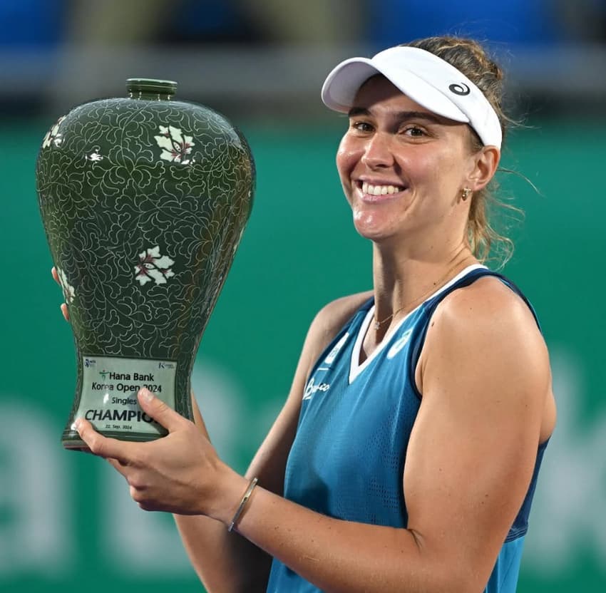 Bia Haddad conquistou o título do WTA Seoul no ano passado (Foto: Reprodução / Instagram)