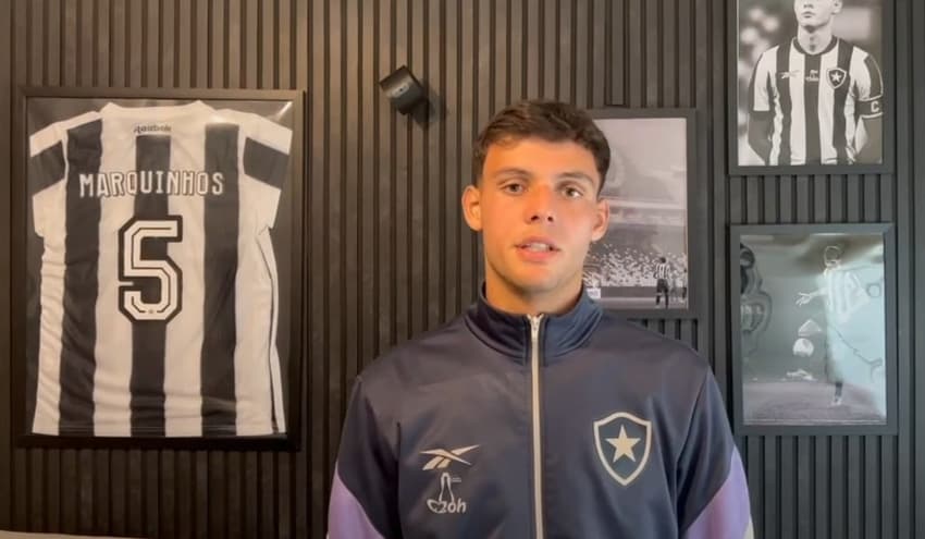 Marquinhos, do sub-20 do Botafogo (Foto: Reprodução/Botafogo TV)