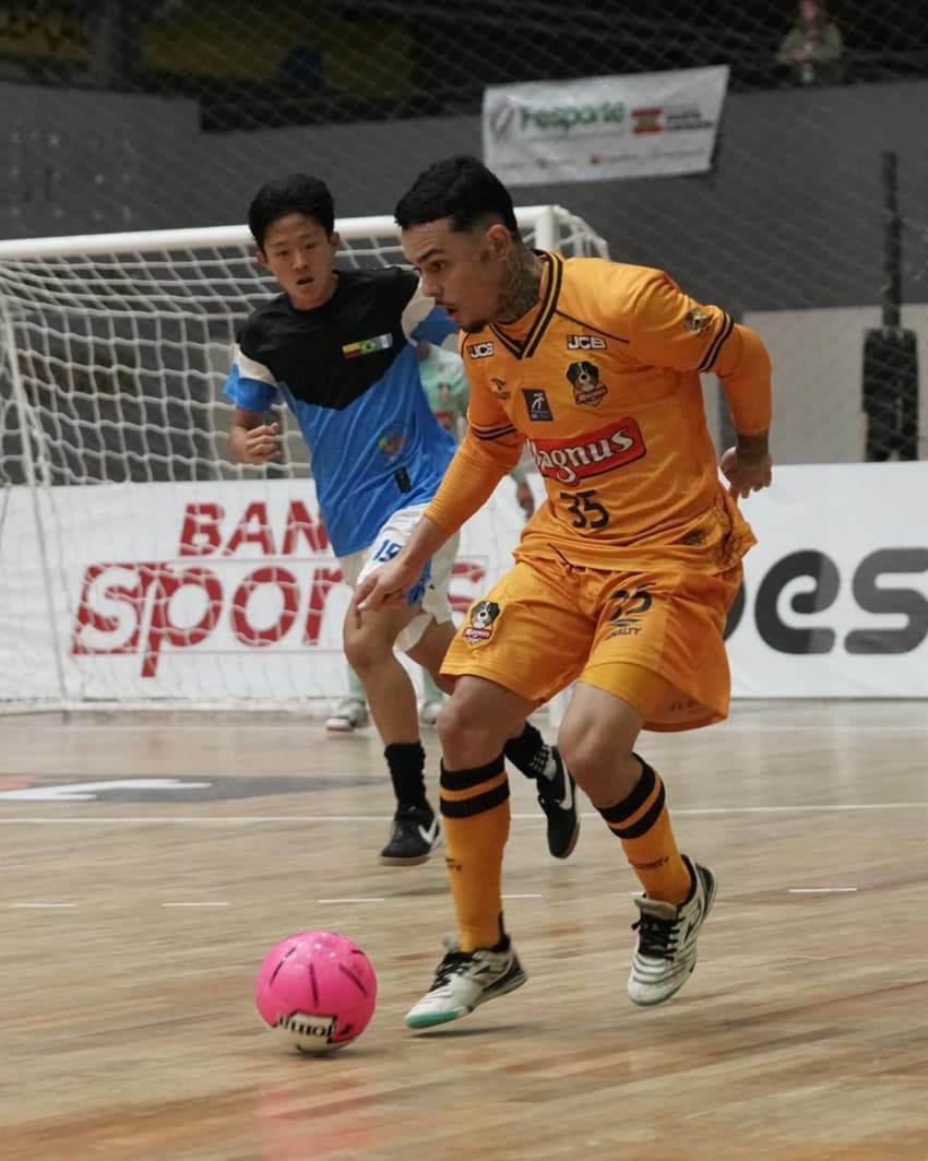 Magnus venceu a equipe do Jaraguá por 2 a 0 (Foto: Mauricio Mateus Moreira)
