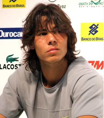 Rafael Nadal em coletiva no Sauípe em 2005 (Foto: Fotojump)