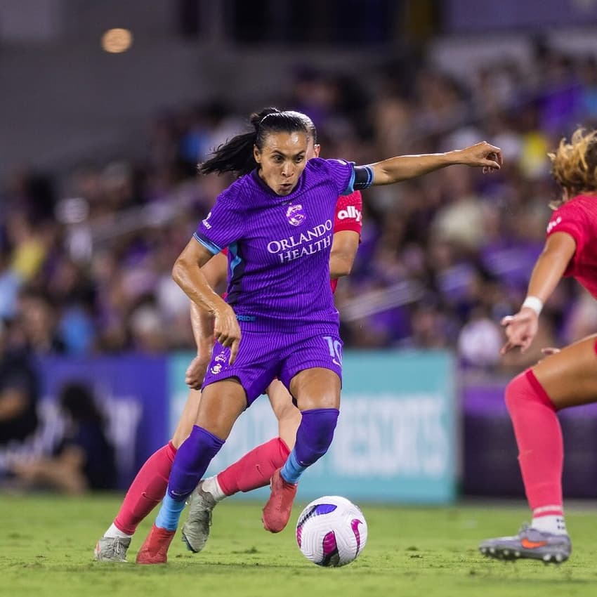 Marta em campo pelo Orlando Pride na NWSL