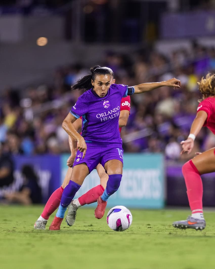 Marta em campo pelo Orlando Pride na NWSL