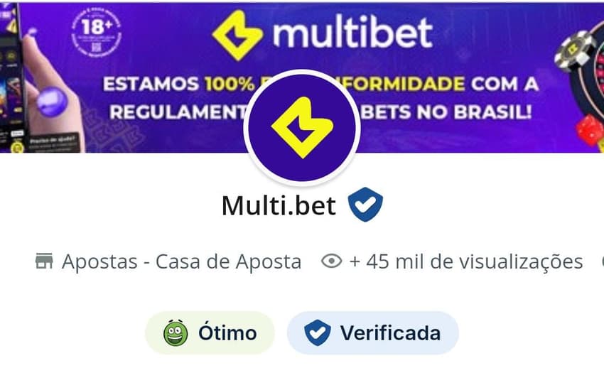 Captura de tela da página Reclame Aqui Multibet