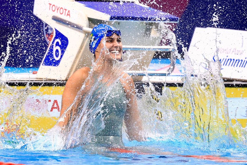Mariana Gesteira, medalhista de ouro nos 50m livre S9 | Foto: Marcello Zambrana/CPB
