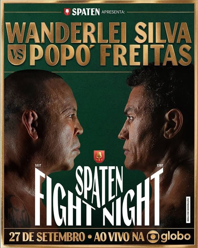 Popó enfrenta Wanderlei Silva no Spaten Fight Night (Foto: Reprodução Instagram Spaten)