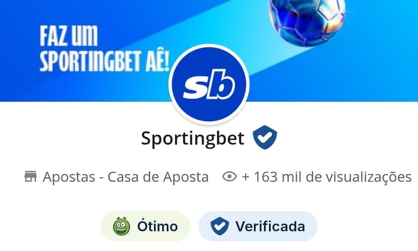 Captura de tela da página Reclame Aqui da Sportingbet Brasil