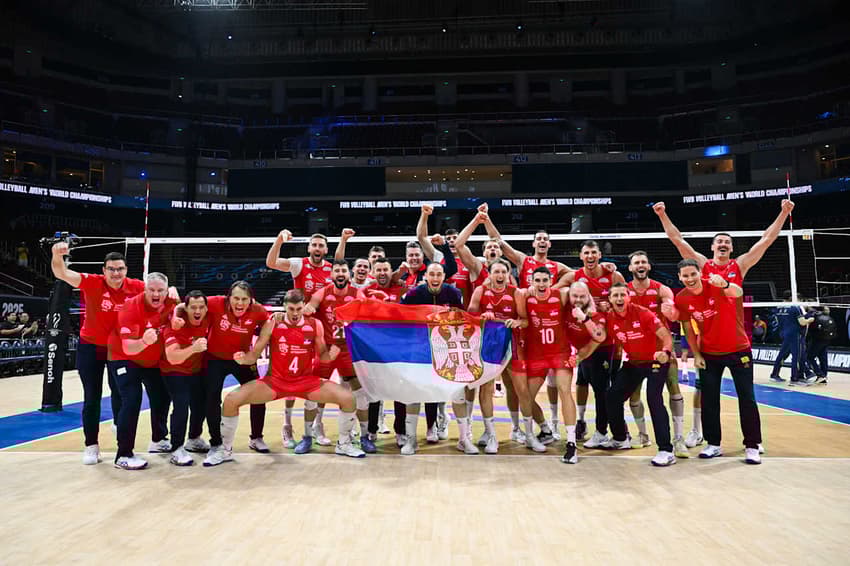 Sérvia vence Brasil e se classifica para o Mundial de vôlei (foto: divulgação Volleyball World)