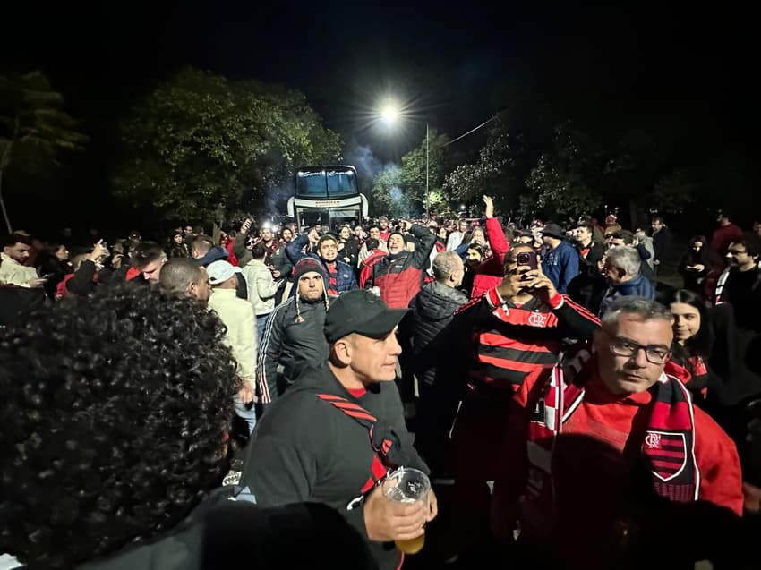 torcedores Flamengo Estudiantes La Plata