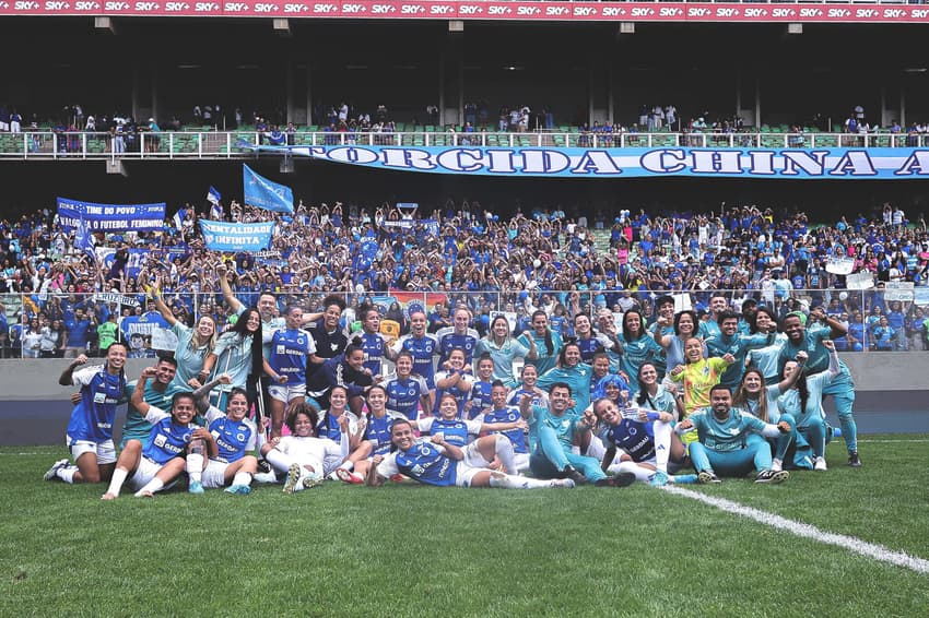 Cruzeiro alcança públicos expressivos no Brasileirão Feminino. (Foto: Gustavo Martins/ Cruzeiro)