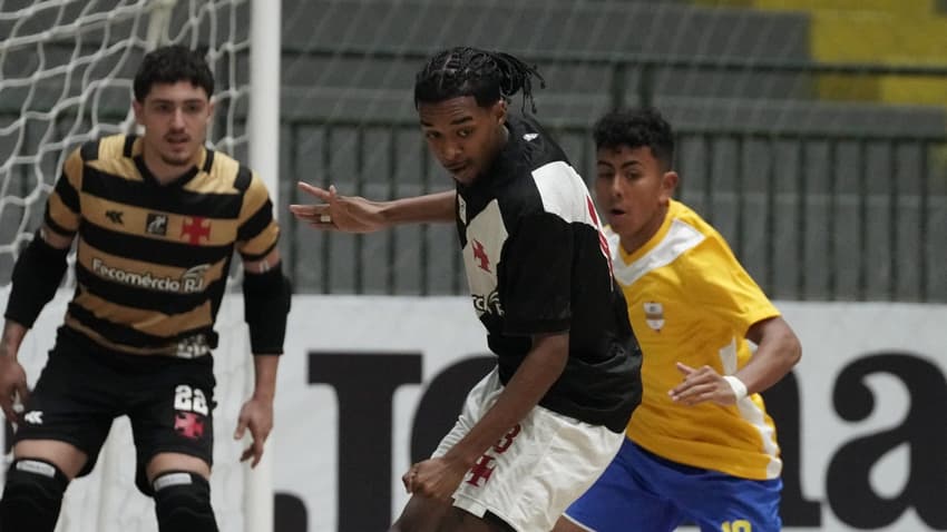 Partida entre Vasco e NY Equador na Copa Mundo do Futsal (Foto: Mauricio Mateus Moreira)