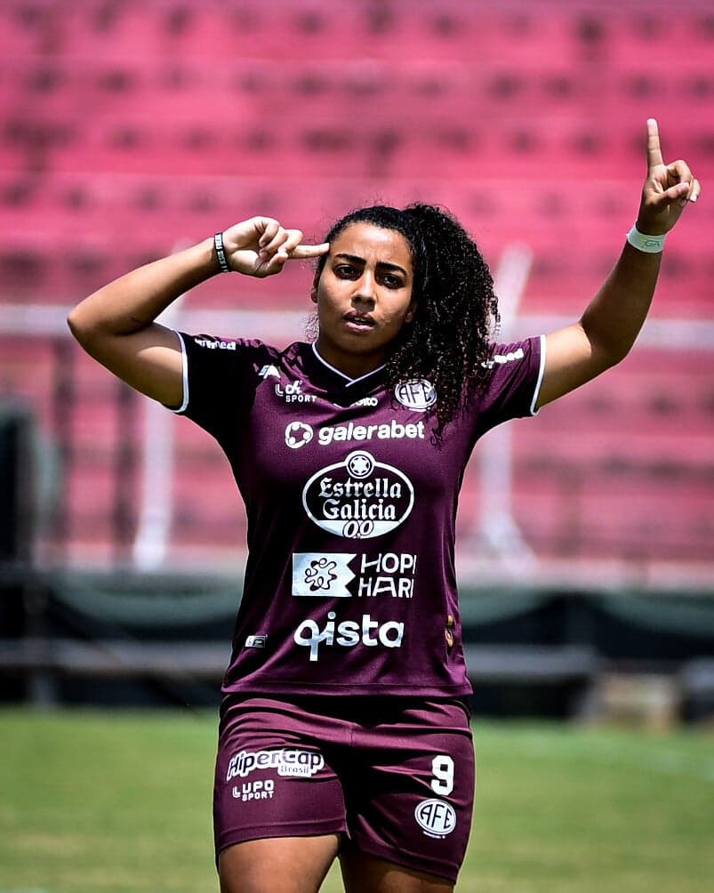 Vendito comemora gol da Ferroviária no Paulistão Feminino (Foto: Rafael Zocco/AFE)
