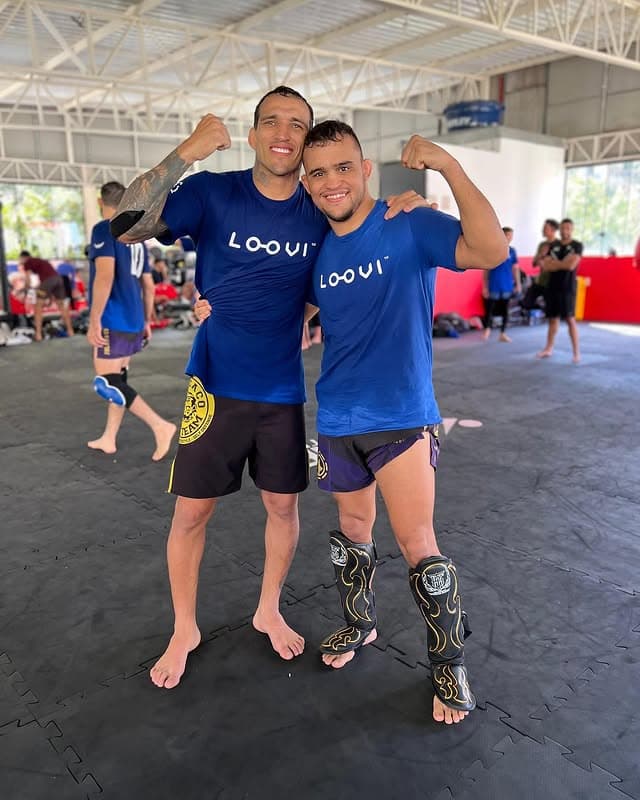 Do Bronx e Willycat - parceiros de treino (Foto: Reprodução IG Daniel Willycat)