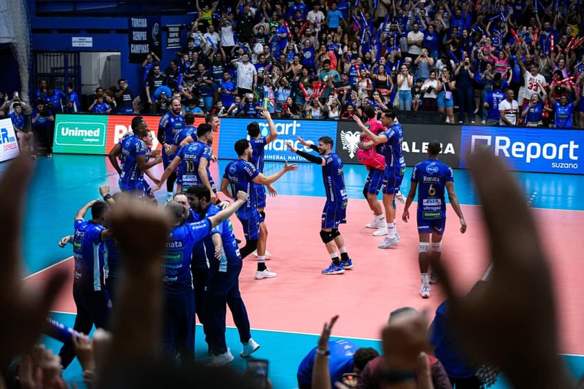 Vôlei Renata (Campinas) vence o quinto Paulista de vôlei masculino (Foto: Pedro Teixeira/Vôlei Renata)
