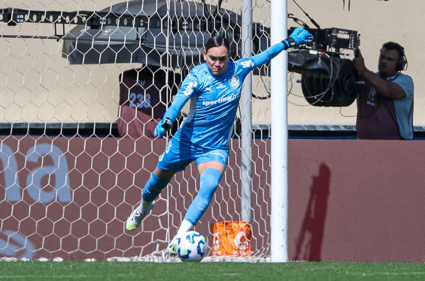 Kate Tapia, do Palmeiras, em jogo do Brasileirão. (Fabio Menotti/Palmeiras/by Canon)