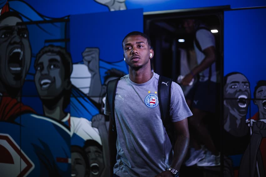 Roger Gabriel antes de jogo do Bahia (Foto: Letícia Martins / EC Bahia)