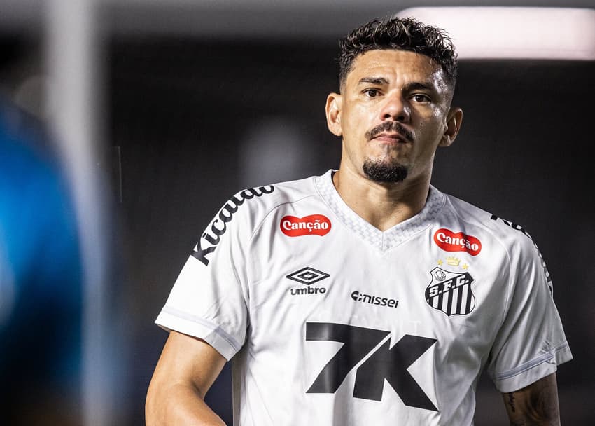 Tiquinho está pendurado no confronto (Foto: Raul Baretta/ Santos FC)