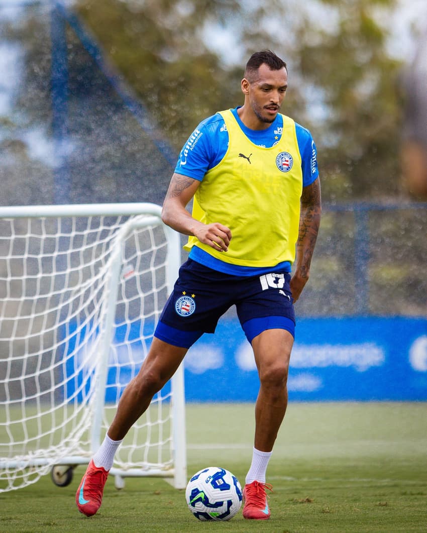 David Duarte em treino do Bahia