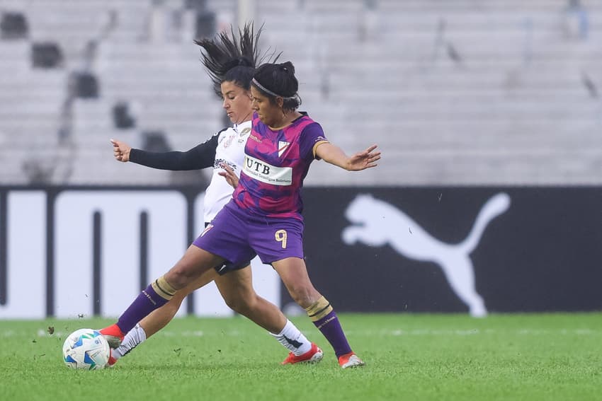 Duda Sampaio, do Corinthians, durante goleada contra o Always Ready, da Bolívia. (Staff Images Woman/ CONMEBOL)
