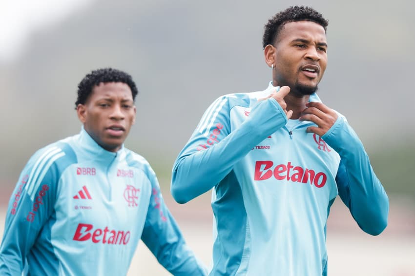 Cleiton durante treino do Flamengo (Foto: Flamengo/Divulgação)