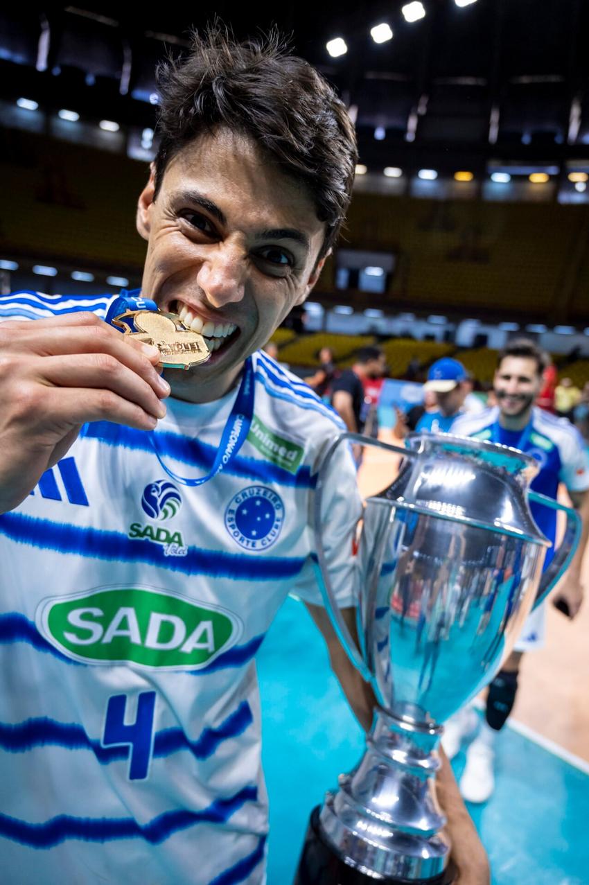 Otávio na final do Mineiro de Vôlei 2025 (Foto: Agência i7/Sada Cruzeiro)