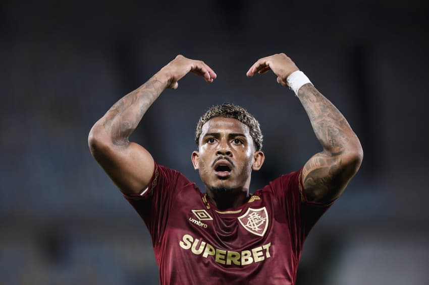 John Kennedy comemora em Fluminense x Juventude (FOTO: LUCAS MERÇON / FLUMINENSE F.C.)