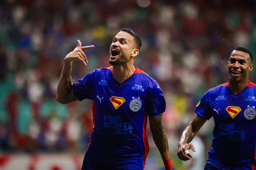Willian José comemora segundo gol do Bahia contra o Grêmio (Foto: Letícia Martins/EC Bahia)