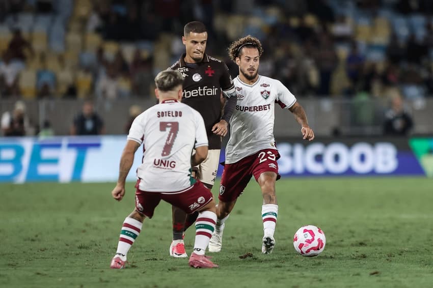 Soteldo em ação em Vasco x Fluminense (Foto: Lucas Merçon/ Fluminense FC)