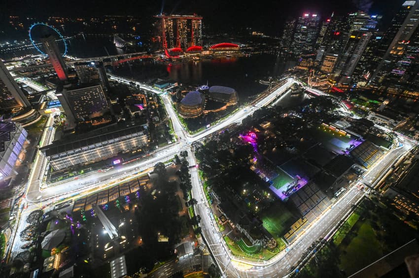 Palco do GP de Singapura de F1 (Foto: Roslan Rahman / AFP)
