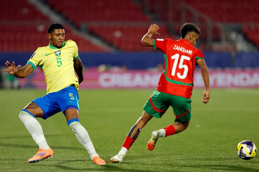 Rayan Lucas em Brasil x Marrocos sub-20 (Foto: Raul Bravo / AFP)