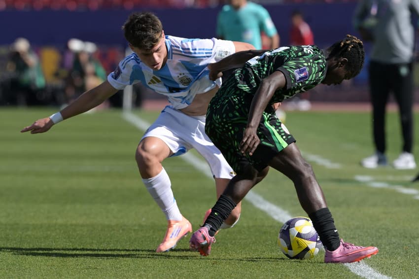 Montoro, do Botafogo, em ação pela Argentina na Copa do Mundo Sub-20 (Foto: Rodrigo Arangua/AFP)