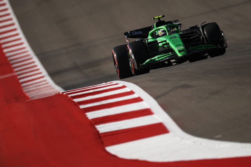 Gabriel Bortoleto na classificação do GP dos EUA de Fórmula 1 (Foto: Jared C. Tilton/Getty Images/AFP)