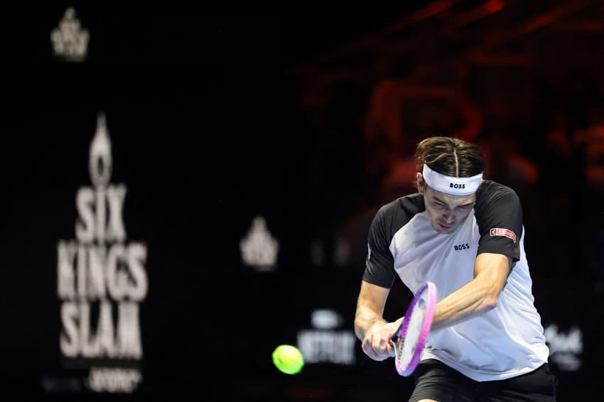 Taylor Fritz fatura o terceiro lugar na Six Kings Slam (Foto: Fayez Nureldine / AFP)