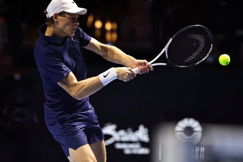 Jannik Sinner venceu o torneio de exibição na Arábia Saudita, Six Kings Slam (Foto: Fayez Nureldine / AFP)