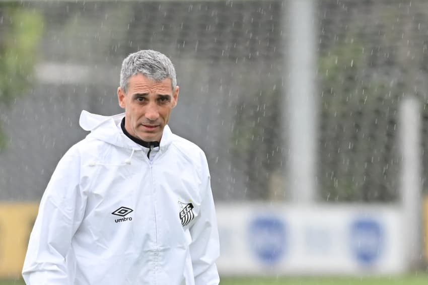 Vojvoda, técnico do Santos, encerrou a preparação para enfrentar o Vitória (Foto: Jota Erre/AGIF)