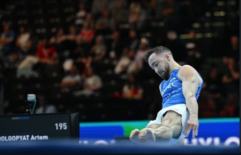 Artem Dolgopyat no Campeonato europeu de ginástica (Foto: Reprodução/Instagram)