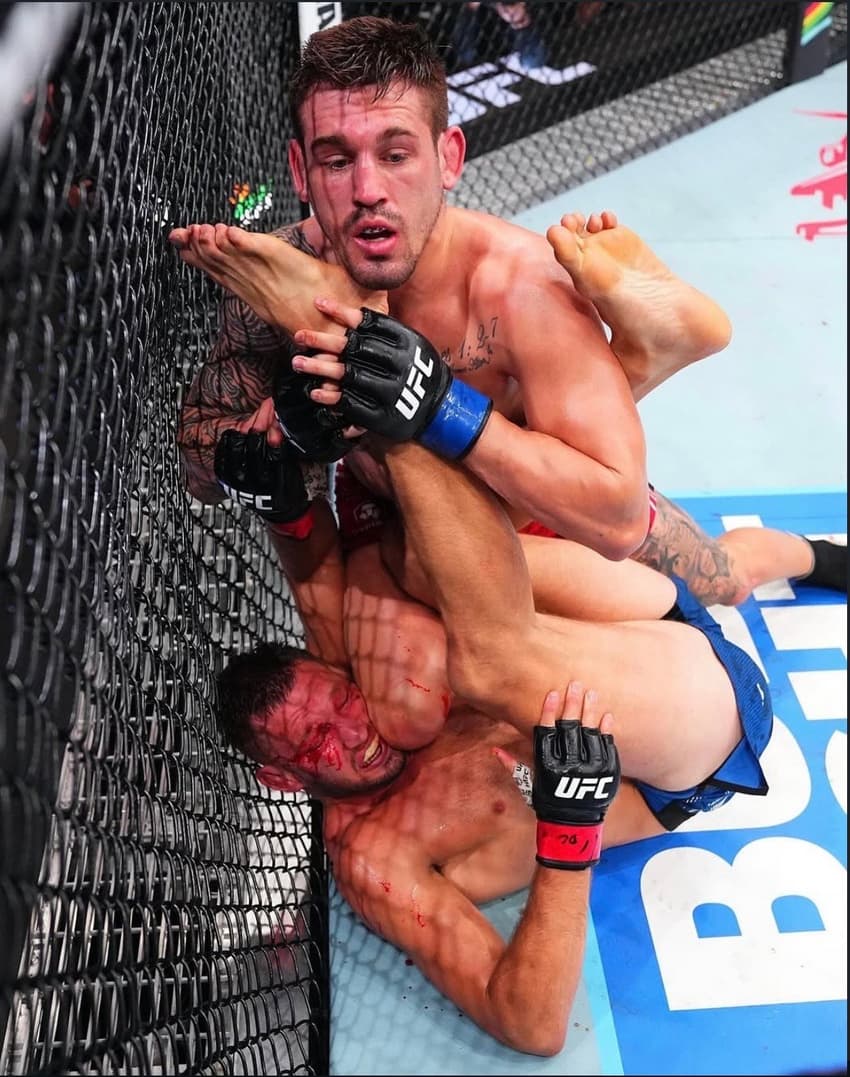 Brendan Allen venceu Reinier De Ridder após desistência em quarto round (Foto: Reprodução UFC/ Instagram)