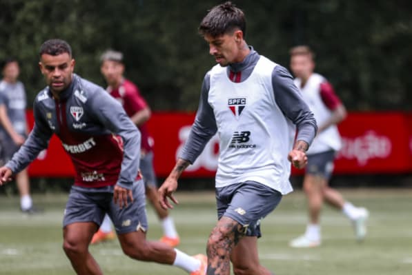 São Paulo treinou no SuperCT (Foto: Erico Leonan / São Paulo FC)