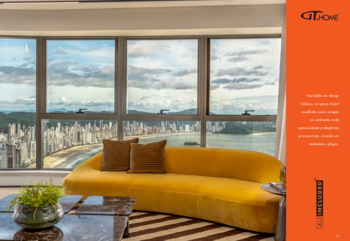 Apartamento em prédio que tem Neymar como proprietário. (Foto: Divulgação/GT Home)