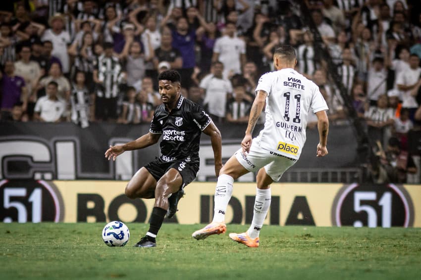 Partida entre Ceará e Santos, pelo Brasileirão (Foto: Gabriel Silva/Ceará SC)
