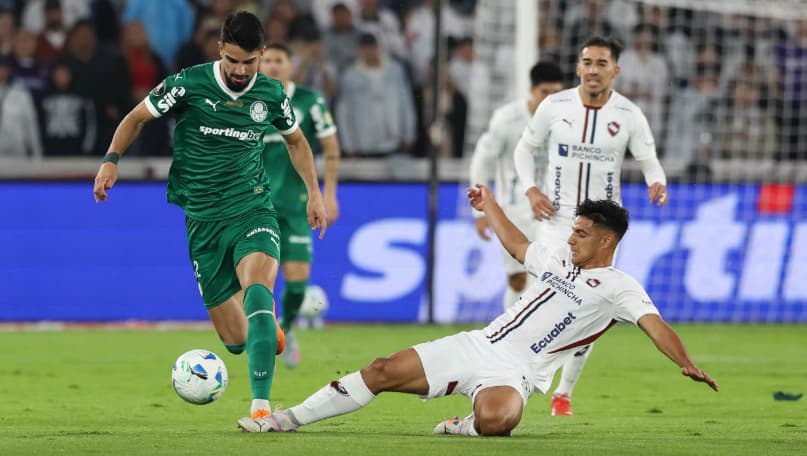 Flaco López em LDU x Palmeiras