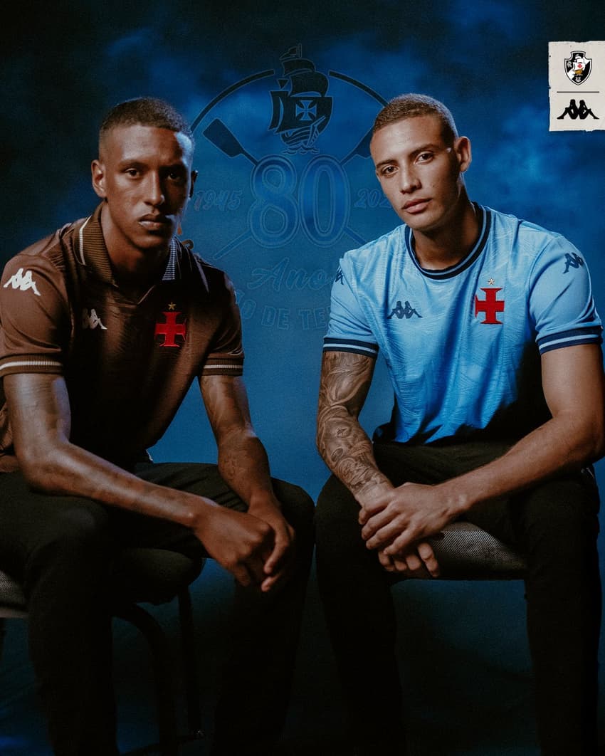 Detalhe do novo uniforme do Vasco