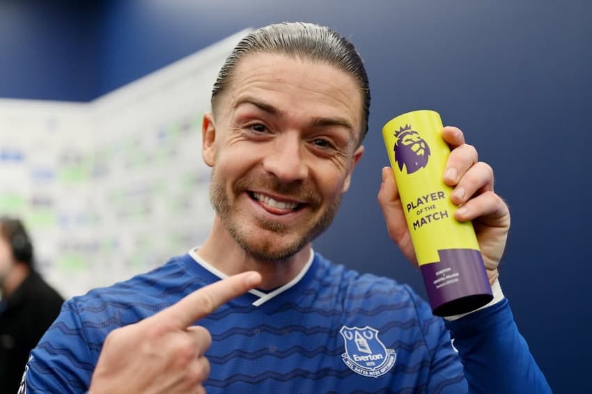 Grealish foi eleito o melhor jogador da partida entre Everton e Crystal Palace, pela Premier League (Foto: Divulgação Everton FC/Tony McArdle)