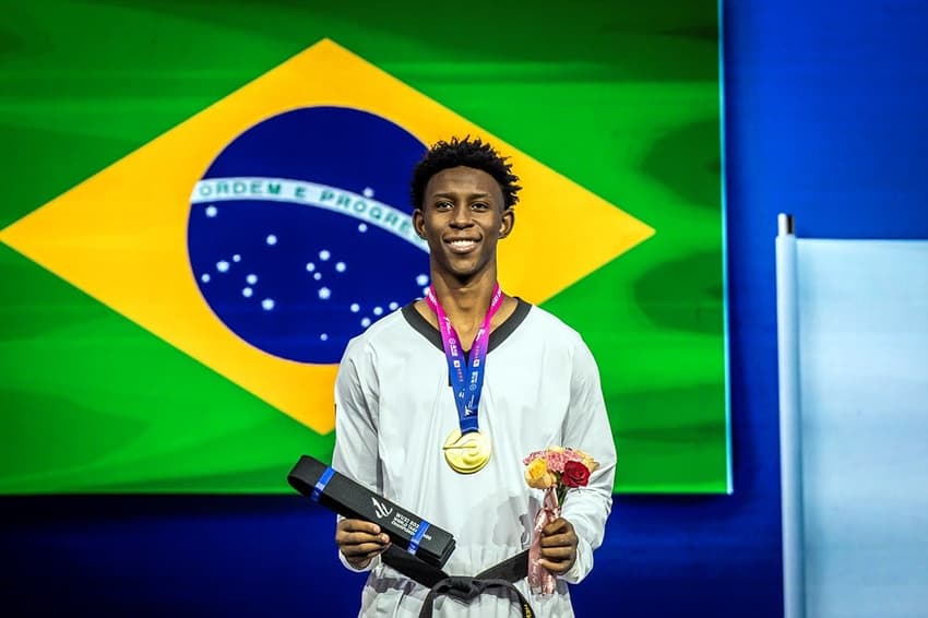 Henrique Marques é campeão mundial de taekwondo 2025 (Foto: World Taekwondo)
