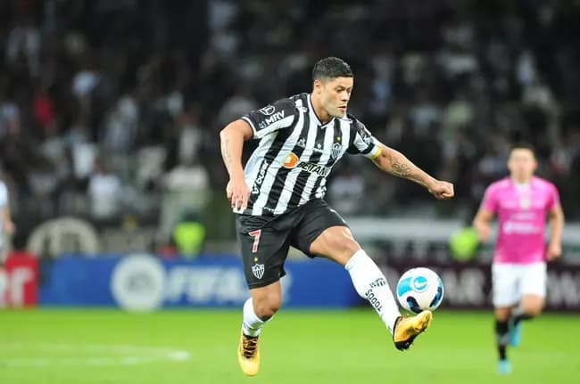 Hulk marcou duas vezes contra o Independiente del Valle no Mineirão em 2022( Foto: reprodução)