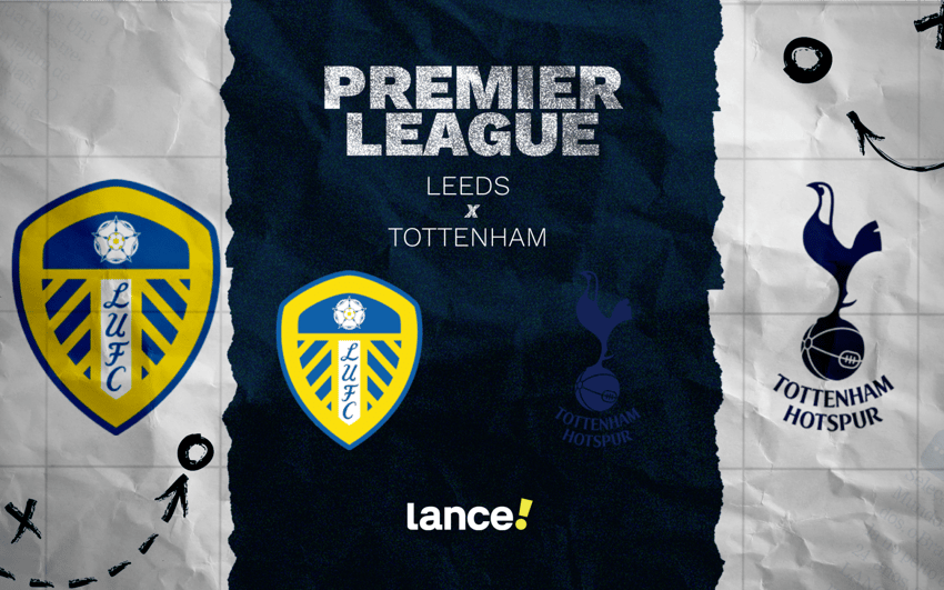 Leeds e Tottenham se enfrentam pela 7ª rodada da Premier League, no sábado (4) (Foto: Arte/Lance)
